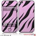 iPhone 4 Skin - Zebra Skin Pink (DOES NOT fit newer iPhone 4S)