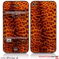 iPhone 4 Skin Fractal Fur Cheetah