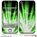 iPhone 4 Skin - Lightning Green (DOES NOT fit newer iPhone 4S)