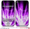 iPhone 4 Skin - Lightning Purple (DOES NOT fit newer iPhone 4S)