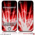 iPhone 4 Skin - Lightning Red (DOES NOT fit newer iPhone 4S)