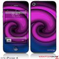 iPhone 4 Skin - Alecias Swirl 01 Purple (DOES NOT fit newer iPhone 4S)