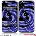 iPhone 4 Skin - Alecias Swirl 02 Blue (DOES NOT fit newer iPhone 4S)