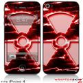 iPhone 4 Skin - Radioactive Red (DOES NOT fit newer iPhone 4S)
