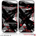 iPhone 4 Skin - Abstract 02 Red (DOES NOT fit newer iPhone 4S)
