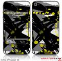 iPhone 4 Skin - Abstract 02 Yellow (DOES NOT fit newer iPhone 4S)