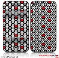 iPhone 4 Skin - XO Hearts (DOES NOT fit newer iPhone 4S)