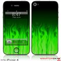 iPhone 4 Skin - Fire Green (DOES NOT fit newer iPhone 4S)