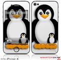 iPhone 4 Skin - Penguins on White (DOES NOT fit newer iPhone 4S)