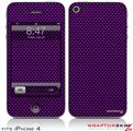 iPhone 4 Skin - Carbon Fiber Purple (DOES NOT fit newer iPhone 4S)