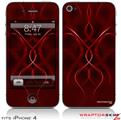 iPhone 4 Skin - Abstract 01 Red (DOES NOT fit newer iPhone 4S)