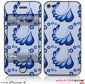 iPhone 4 Skin - Petals Blue (DOES NOT fit newer iPhone 4S)
