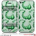 iPhone 4 Skin - Petals Green (DOES NOT fit newer iPhone 4S)