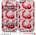 iPhone 4 Skin - Petals Red (DOES NOT fit newer iPhone 4S)