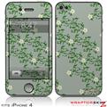 iPhone 4 Skin - Victorian Design Green (DOES NOT fit newer iPhone 4S)