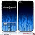 iPhone 4 Skin - Fire Blue (DOES NOT fit newer iPhone 4S)