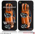 iPhone 4 Skin - 2010 Camaro RS Orange (DOES NOT fit newer iPhone 4S)