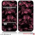 iPhone 4 Skin - Skulls Confetti Pink (DOES NOT fit newer iPhone 4S)