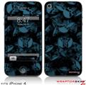 iPhone 4 Skin - Skulls Confetti Blue (DOES NOT fit newer iPhone 4S)