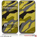 iPhone 4 Skin - Camouflage Yellow