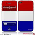 iPhone 4 Skin - Red White and Blue