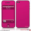 iPhone 4 Skin - Solids Collection Fushia