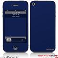 iPhone 4 Skin - Solids Collection Navy Blue