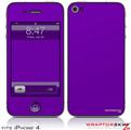 iPhone 4 Skin - Solids Collection Purple