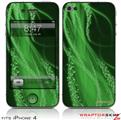 iPhone 4 Skin - Mystic Vortex Green