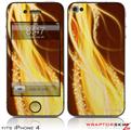 iPhone 4 Skin - Mystic Vortex Yellow