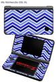 Nintendo DSi XL Skin Zig Zag Blues