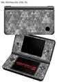 Nintendo DSi XL Skin Triangle Mosaic Gray