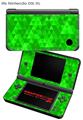 Nintendo DSi XL Skin Triangle Mosaic Green