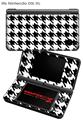 Nintendo DSi XL Skin Houndstooth Black and White