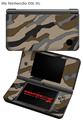 Nintendo DSi XL Skin Camouflage Brown