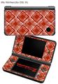 Nintendo DSi XL Skin Wavey Red Dark