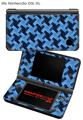 Nintendo DSi XL Skin Retro Houndstooth Blue