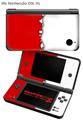 Nintendo DSi XL Skin Ripped Colors Red White
