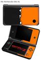 Nintendo DSi XL Skin Ripped Colors Black Orange