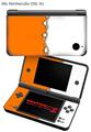 Nintendo DSi XL Skin Ripped Colors Orange White