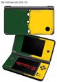 Nintendo DSi XL Skin Ripped Colors Green Yellow