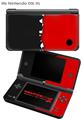 Nintendo DSi XL Skin Ripped Colors Black Red