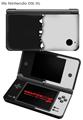 Nintendo DSi XL Skin Ripped Colors Black Gray