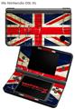 Nintendo DSi XL Skin Painted Faded and Cracked Union Jack British Flag