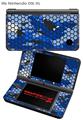 Nintendo DSi XL Skin HEX Mesh Camo 01 Blue Bright