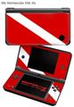 Nintendo DSi XL Skin Dive Scuba Flag