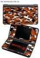 Nintendo DSi XL Skin WraptorCamo Digital Camo Burnt Orange