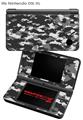 Nintendo DSi XL Skin WraptorCamo Digital Camo Gray