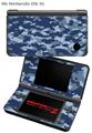 Nintendo DSi XL Skin WraptorCamo Digital Camo Navy