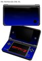 Nintendo DSi XL Skin Smooth Fades Blue Black